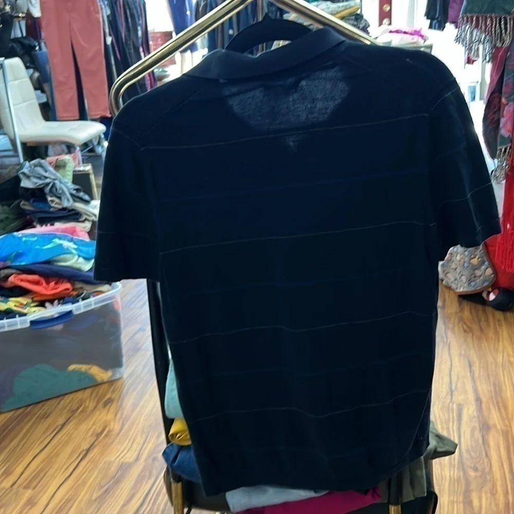 Men’s Banana Republic size medium blue striped shirt